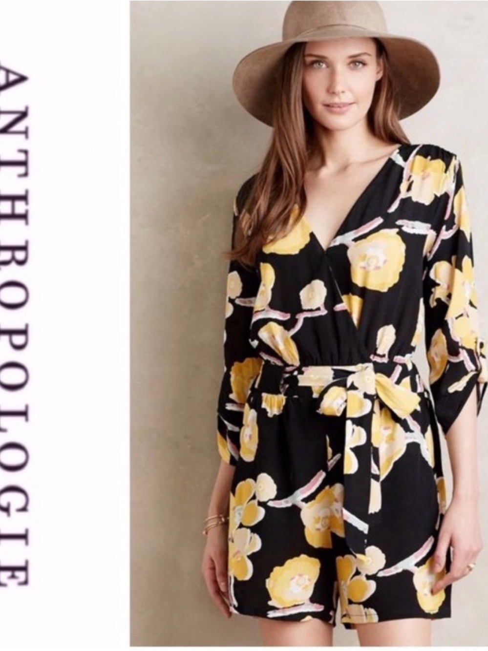 Anthropologie Tropica Floral Romper
